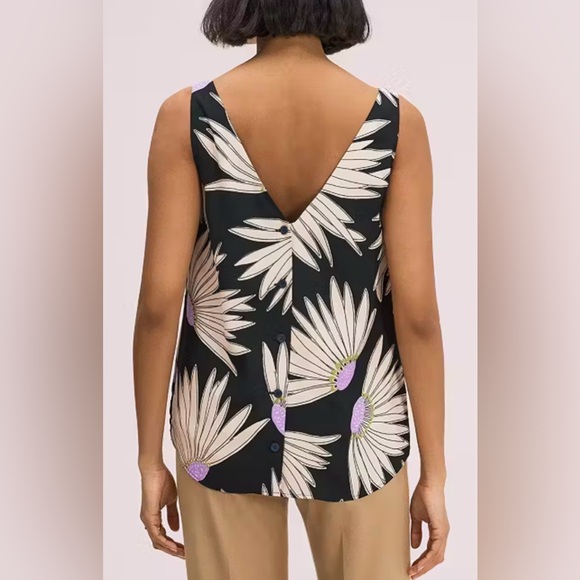 Kate Spade New York Falling Flower Sleeveless Top XXL - Picture 5 of 8